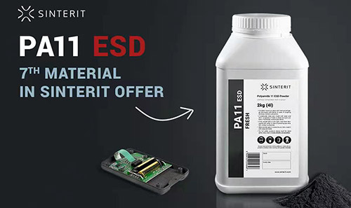 SINTERIT推出新型PA11 ESD 3D打印材料